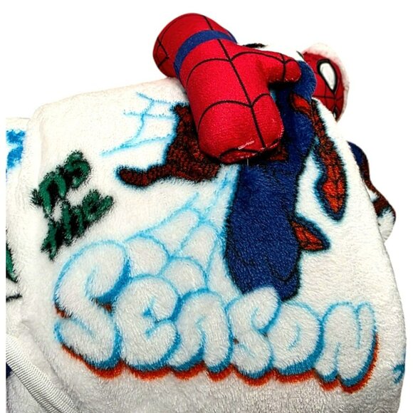 New Spiderman Buddy & Fleece Blanket Throw Plush Doll Marvel Holiday Christmas - Picture 4 of 12